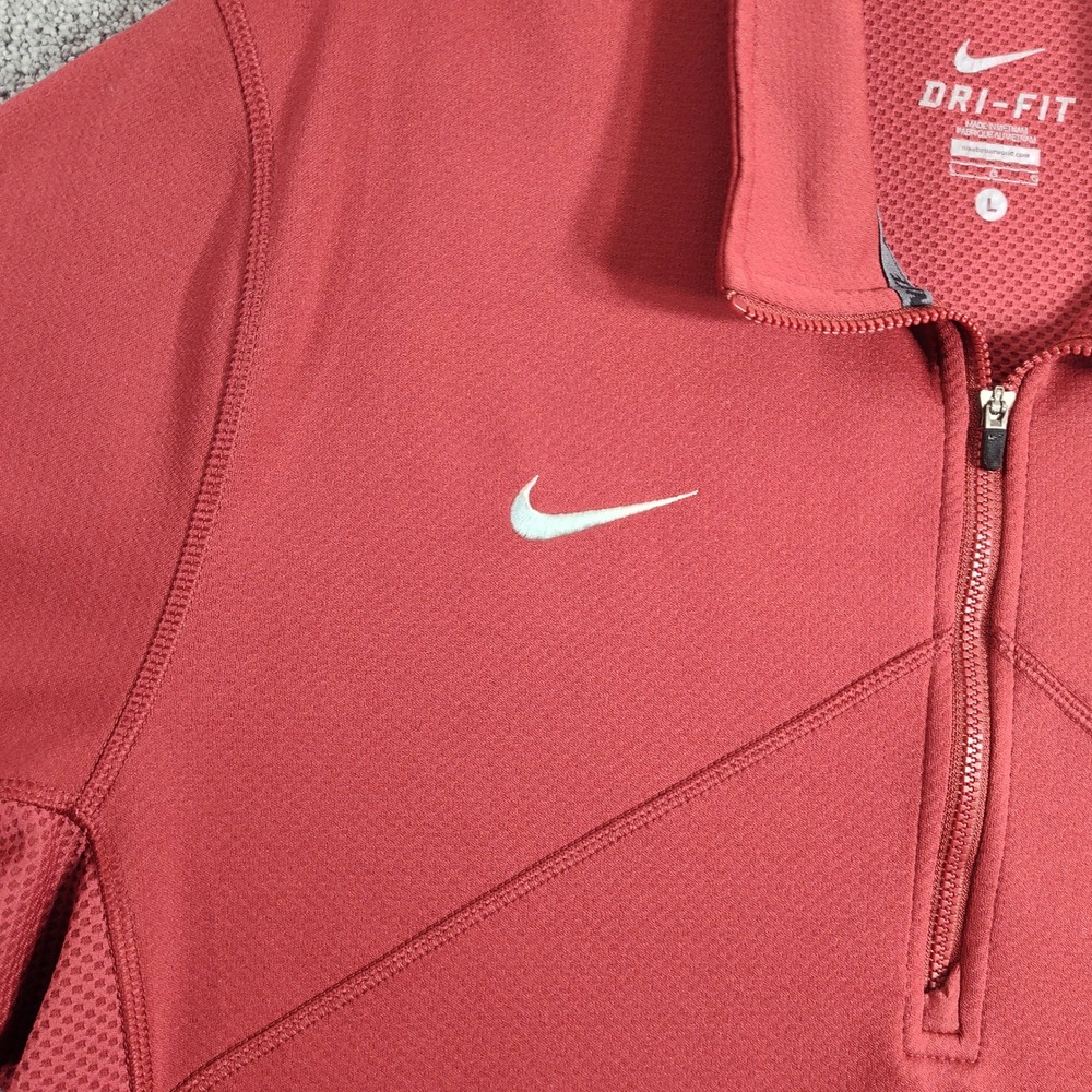 Nike Oklahoma Sooners  Pullover Half Zip Athletic Fit L Football Dri-FIT - Picture 4 of 15